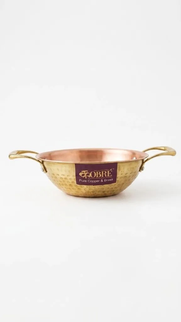 [BR-KD-1] BRASS KADHAI (SMALL)WITHOUT LID