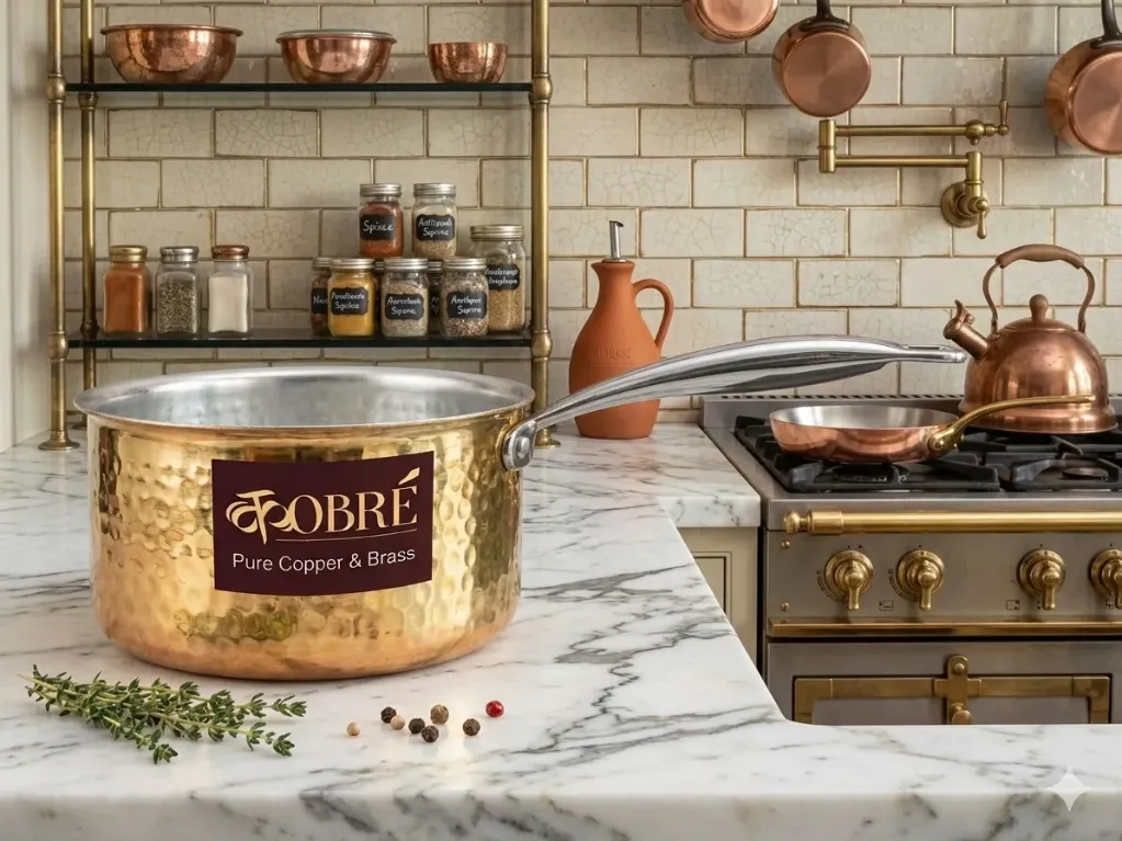BRASS SAUCEPAN (11)